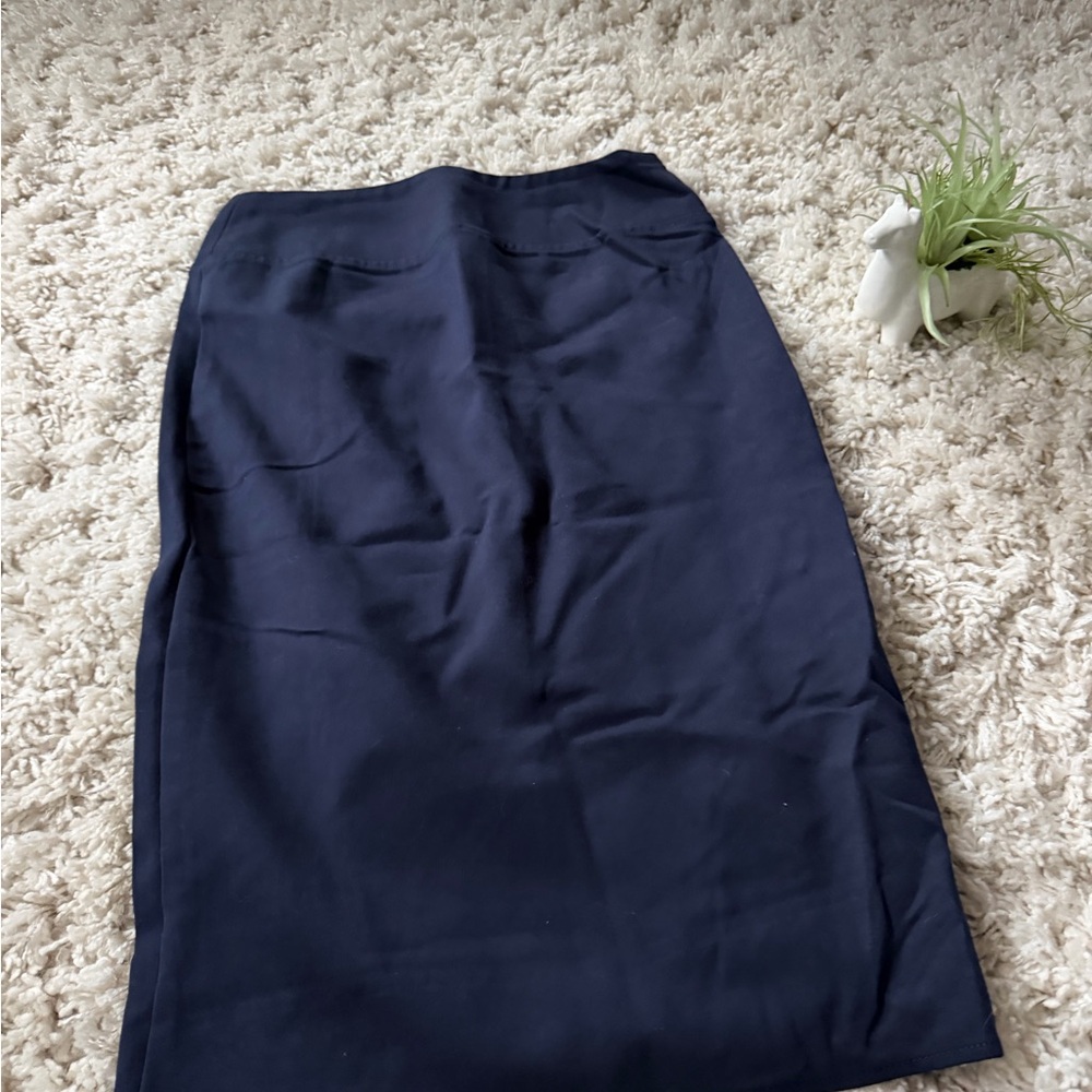 Worthington sophisticated high end thick Navy Pencil Skirt for Women